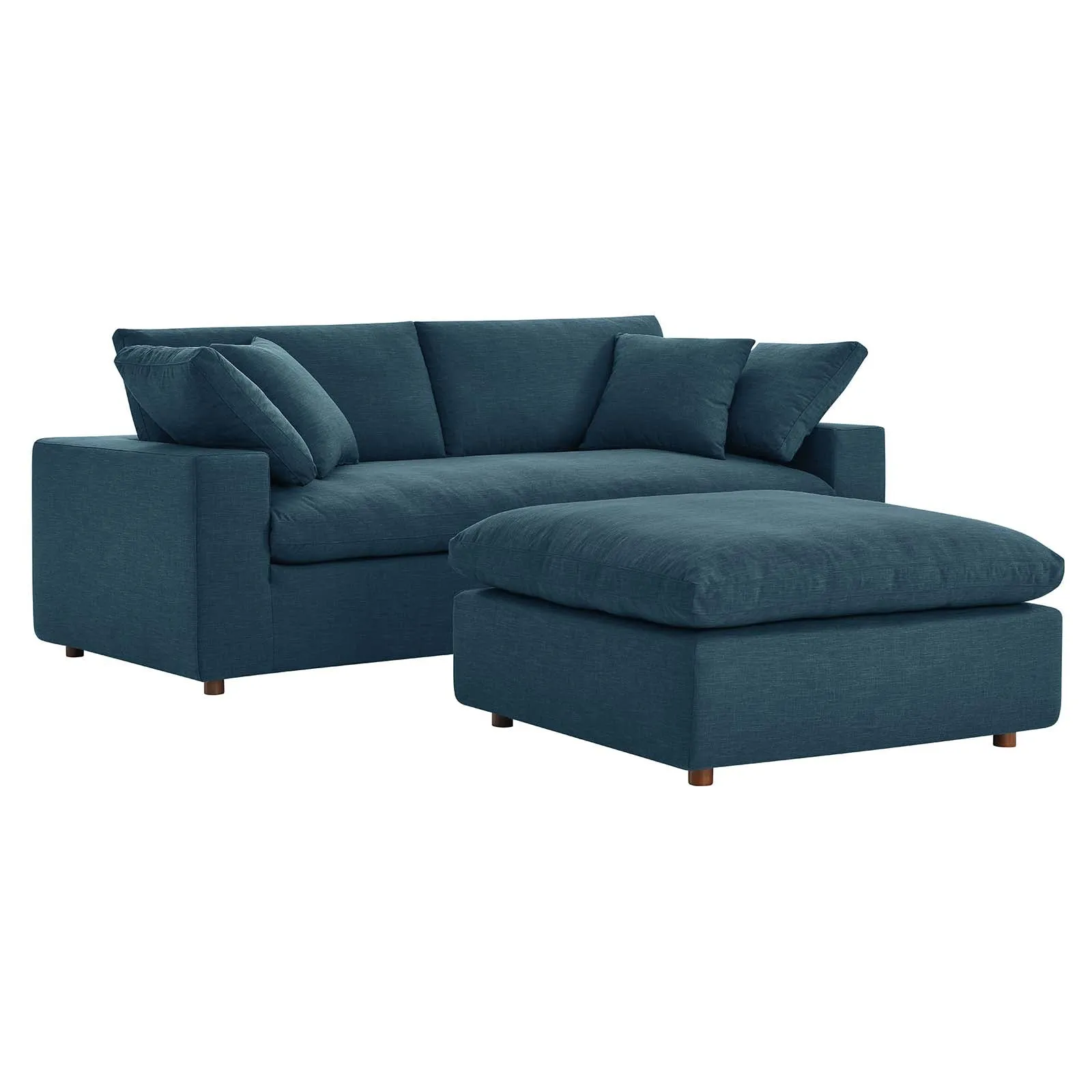 Commix Down Filled Overstuffed Sectional Sofa and Ottoman Set by Modway