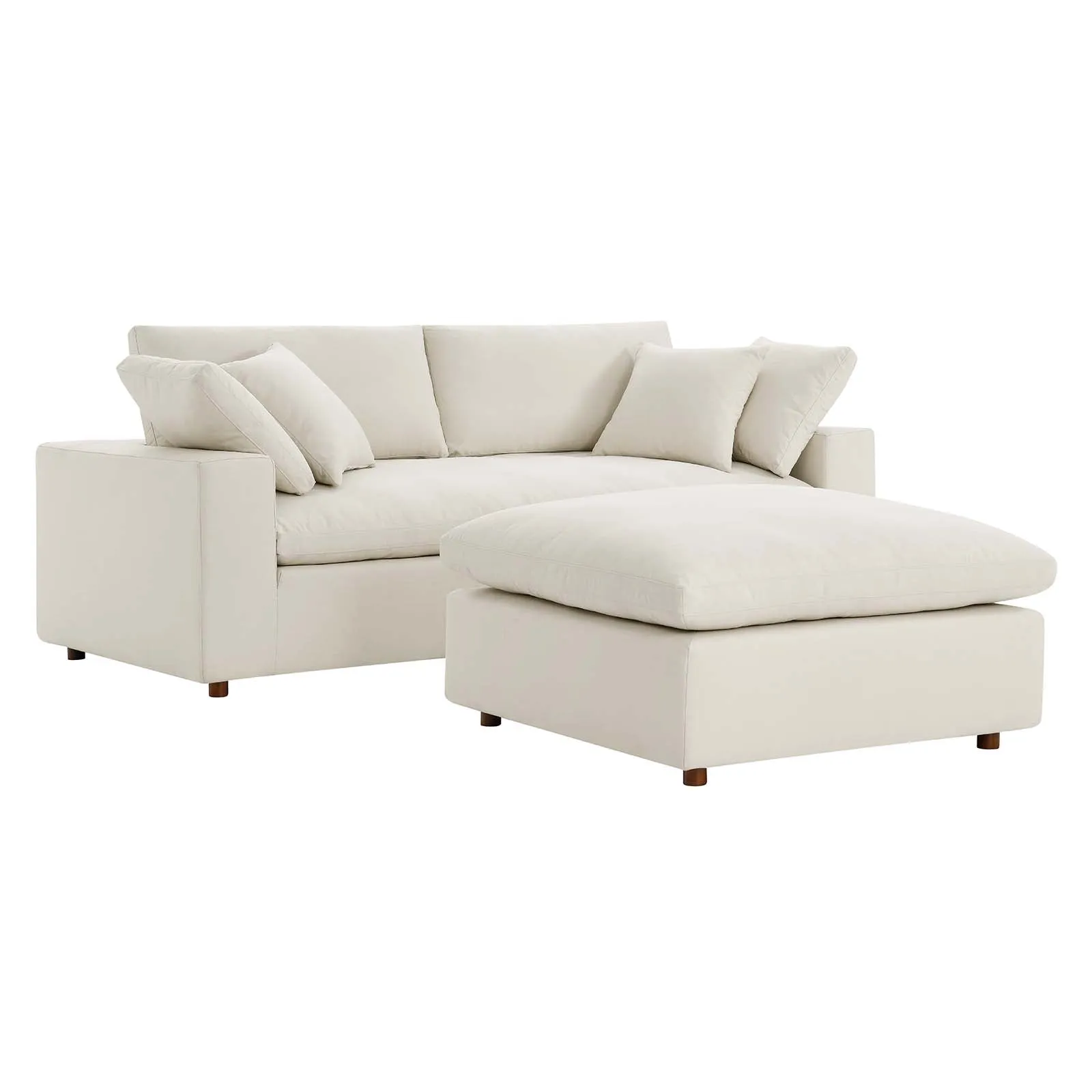 Commix Down Filled Overstuffed Sectional Sofa and Ottoman Set by Modway