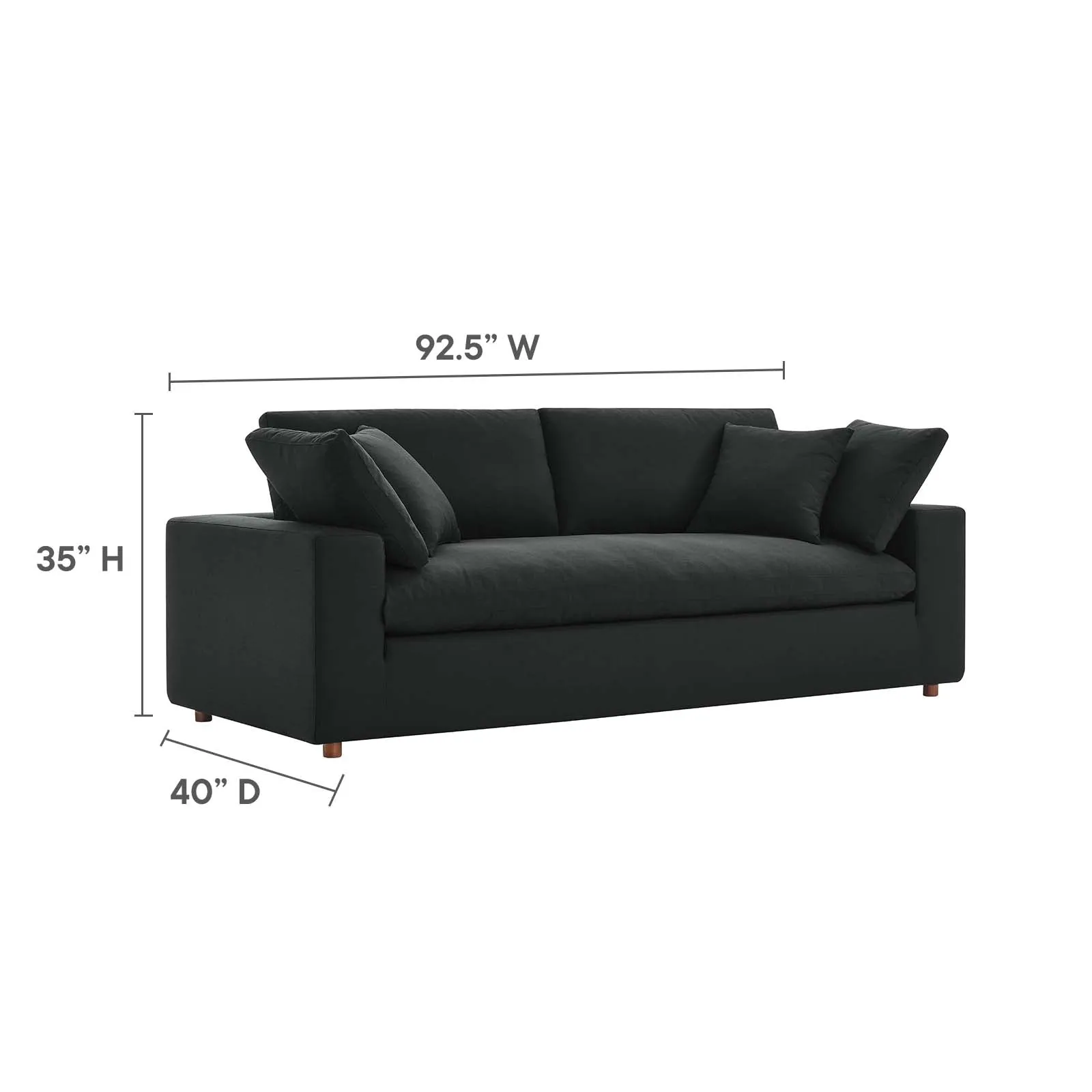 Commix Down Filled Overstuffed Sectional Sofa and Ottoman Set by Modway