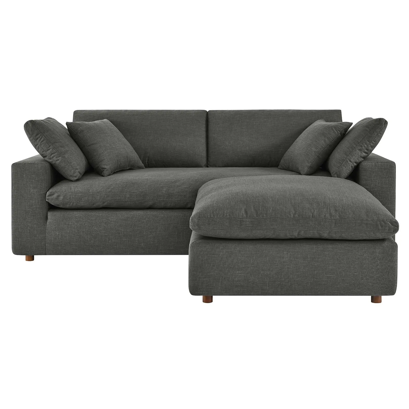 Commix Down Filled Overstuffed Sectional Sofa and Ottoman Set by Modway