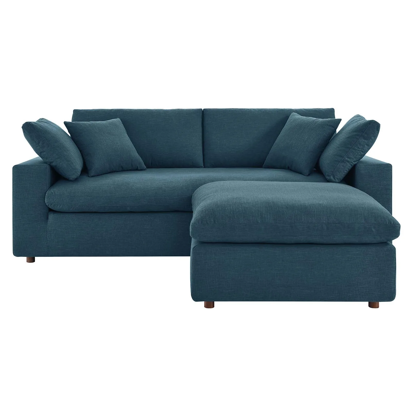 Commix Down Filled Overstuffed Sectional Sofa and Ottoman Set by Modway