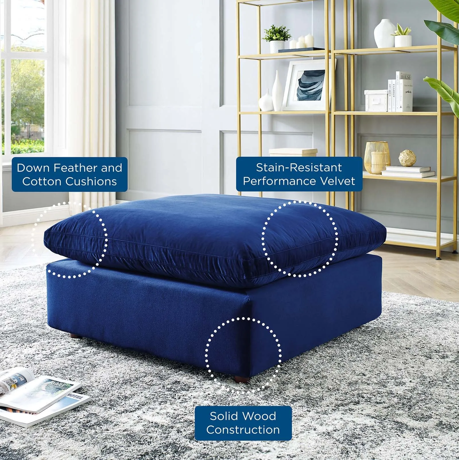 Commix Single Ottoman by Modway