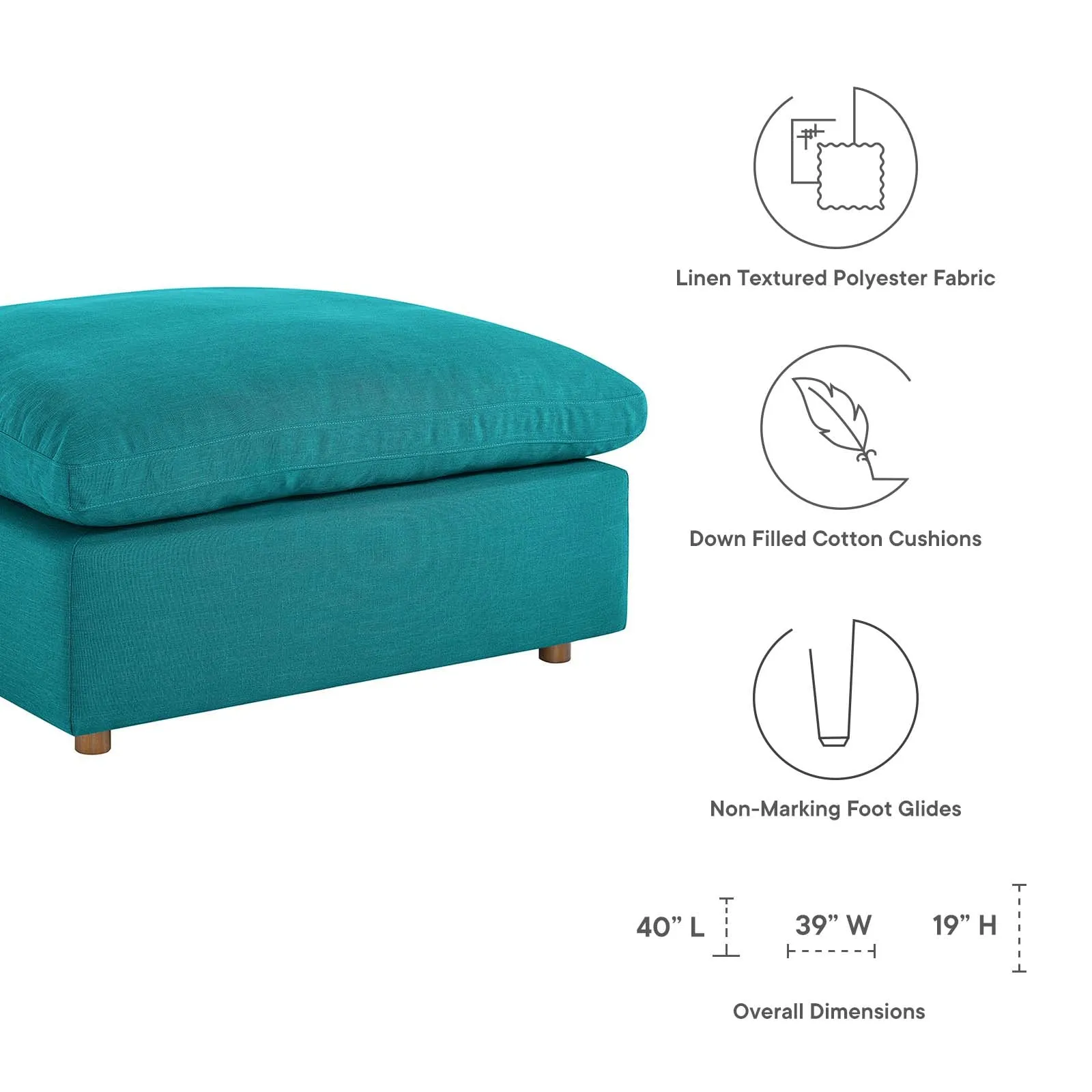 Commix Single Ottoman by Modway