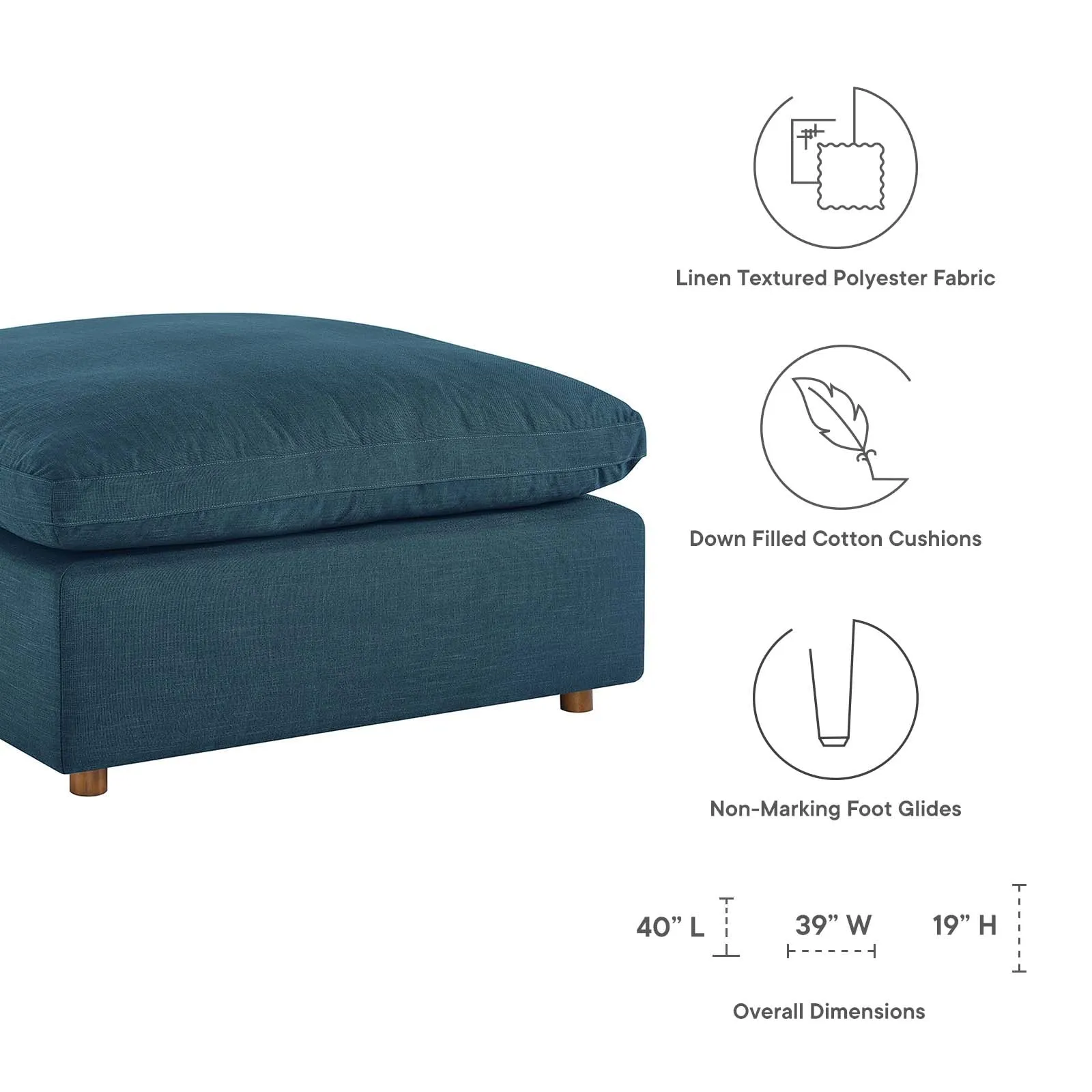 Commix Single Ottoman by Modway