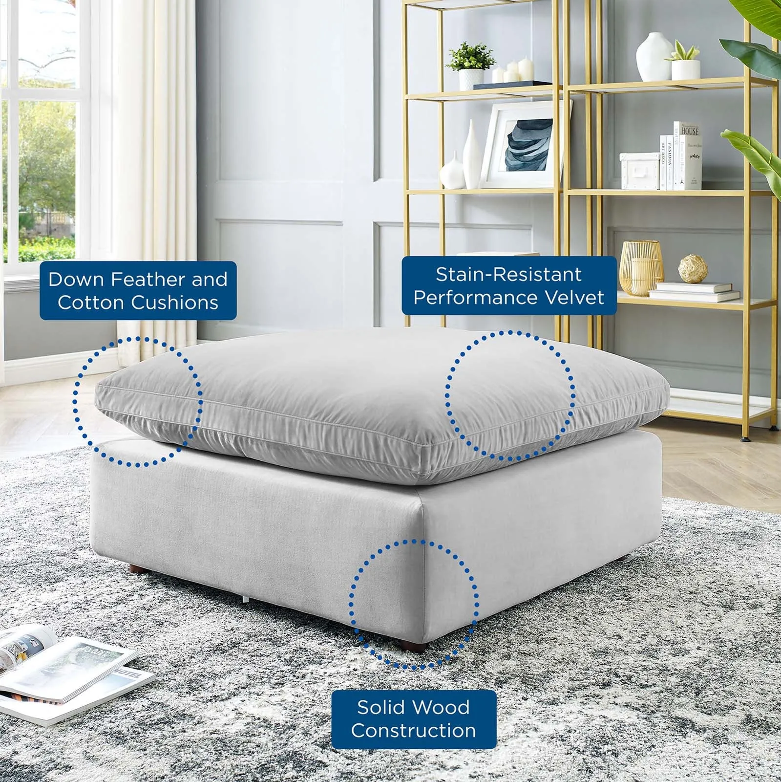 Commix Single Ottoman by Modway