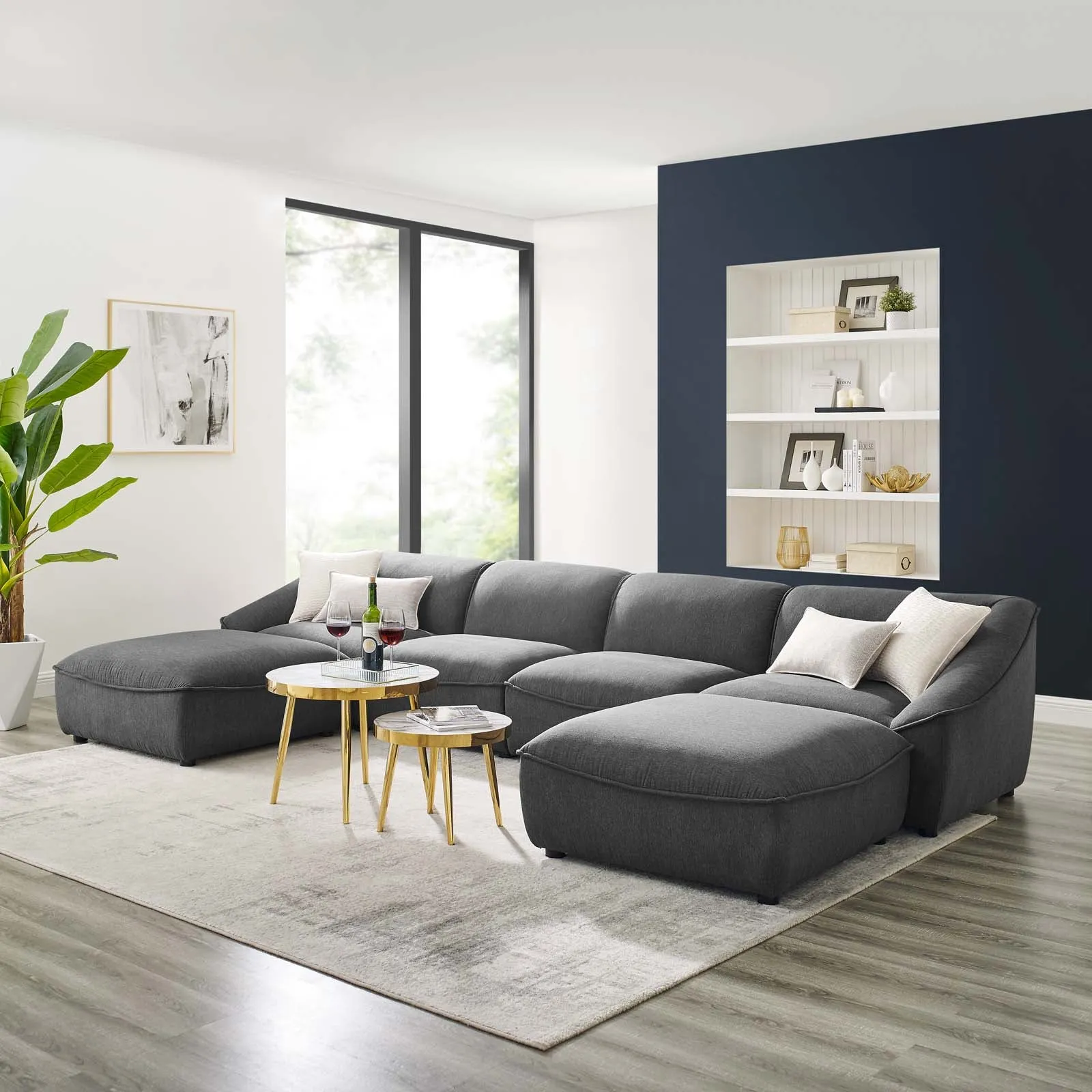 Comprise 6-Piece Living Room Set by Modway