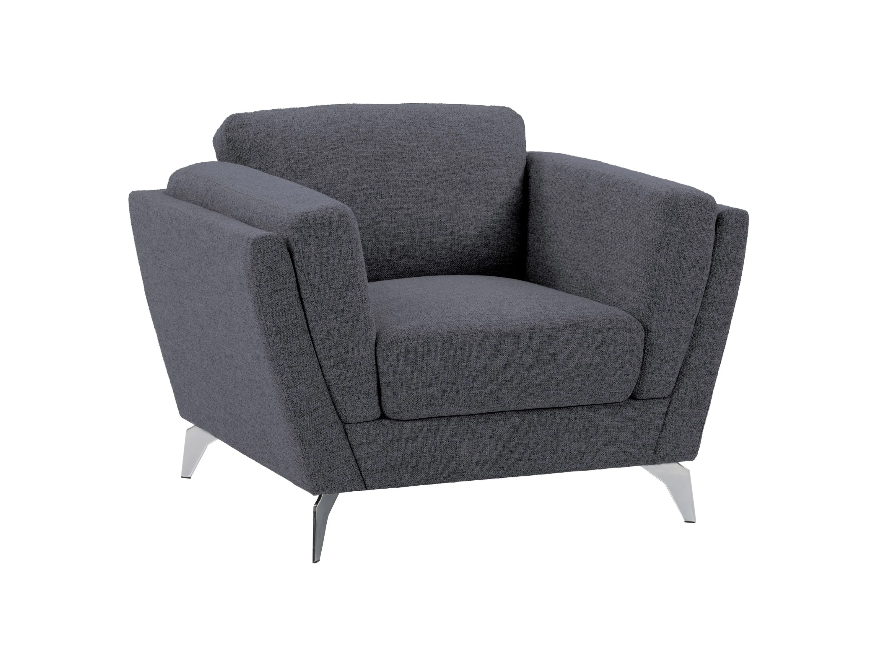 Deep Blue Upholstered Arm Chair