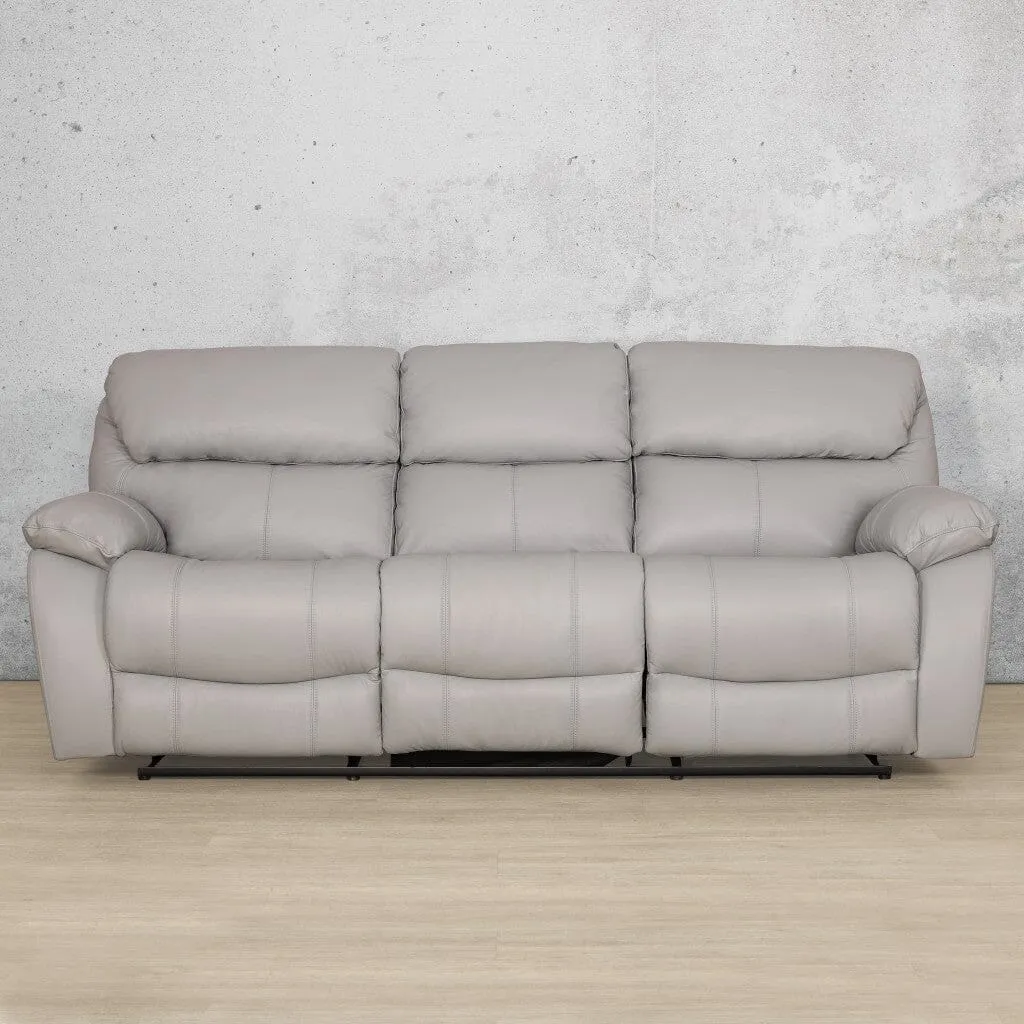 Delta  3 Seater Leather Recliner