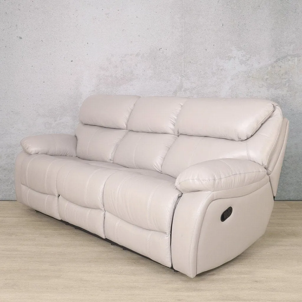 Delta  3 Seater Leather Recliner