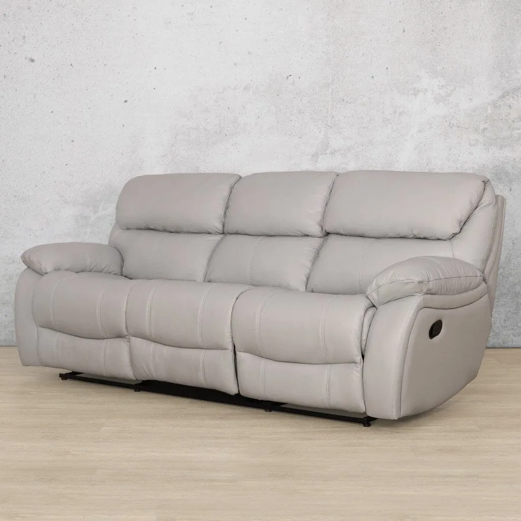 Delta  3 Seater Leather Recliner