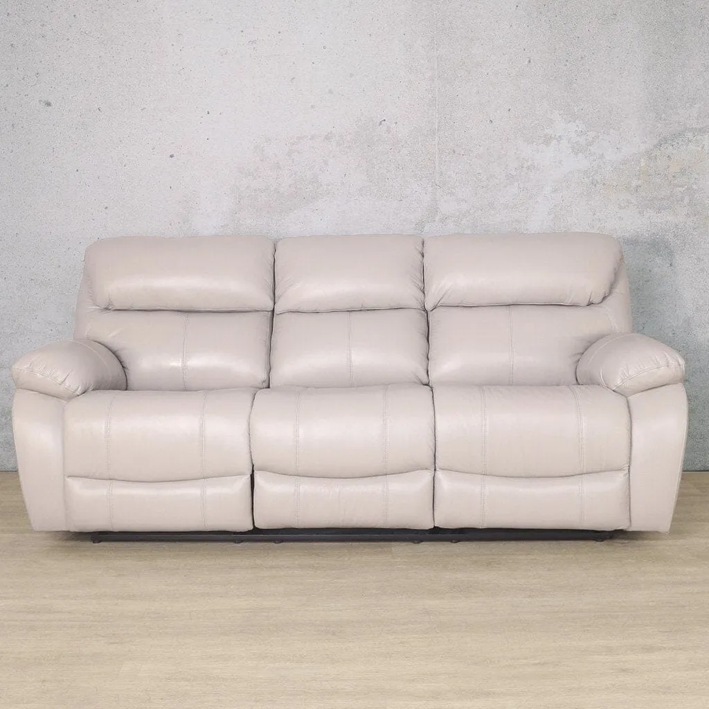 Delta  3 Seater Leather Recliner