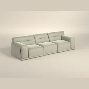 DORIAN CREAM LEATHER SOFA