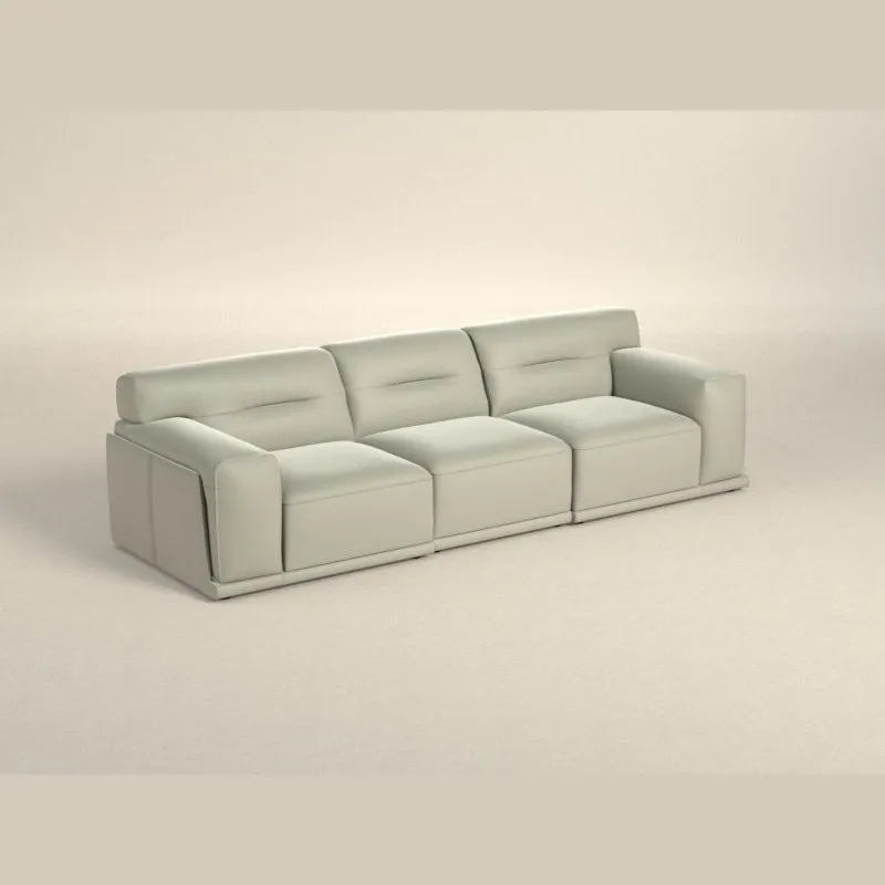 DORIAN CREAM LEATHER SOFA