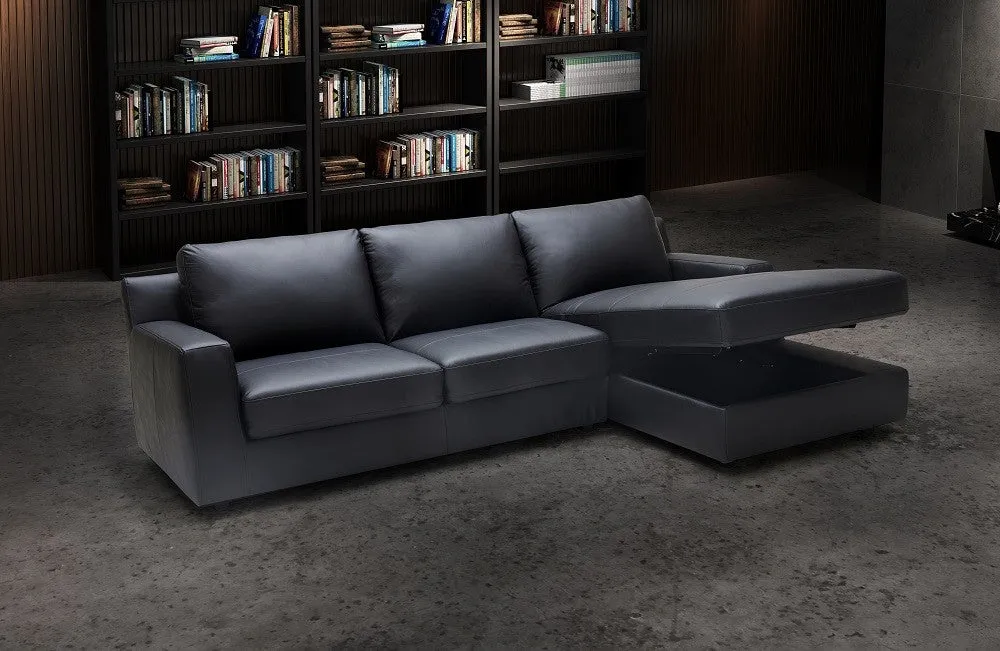 Elizabeth Leather Sectional Sleeper