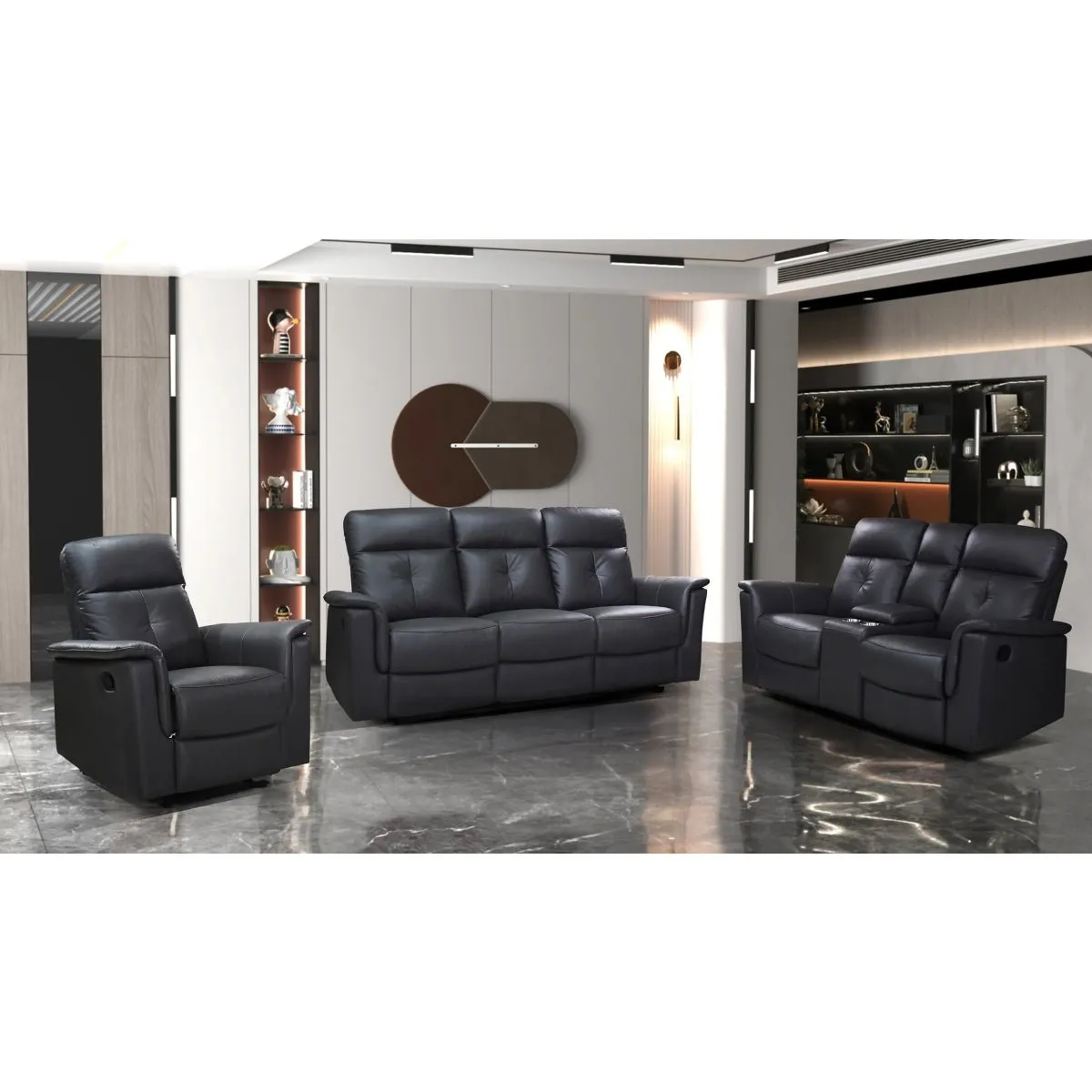 Ellesmere Dark Grey Loveseat