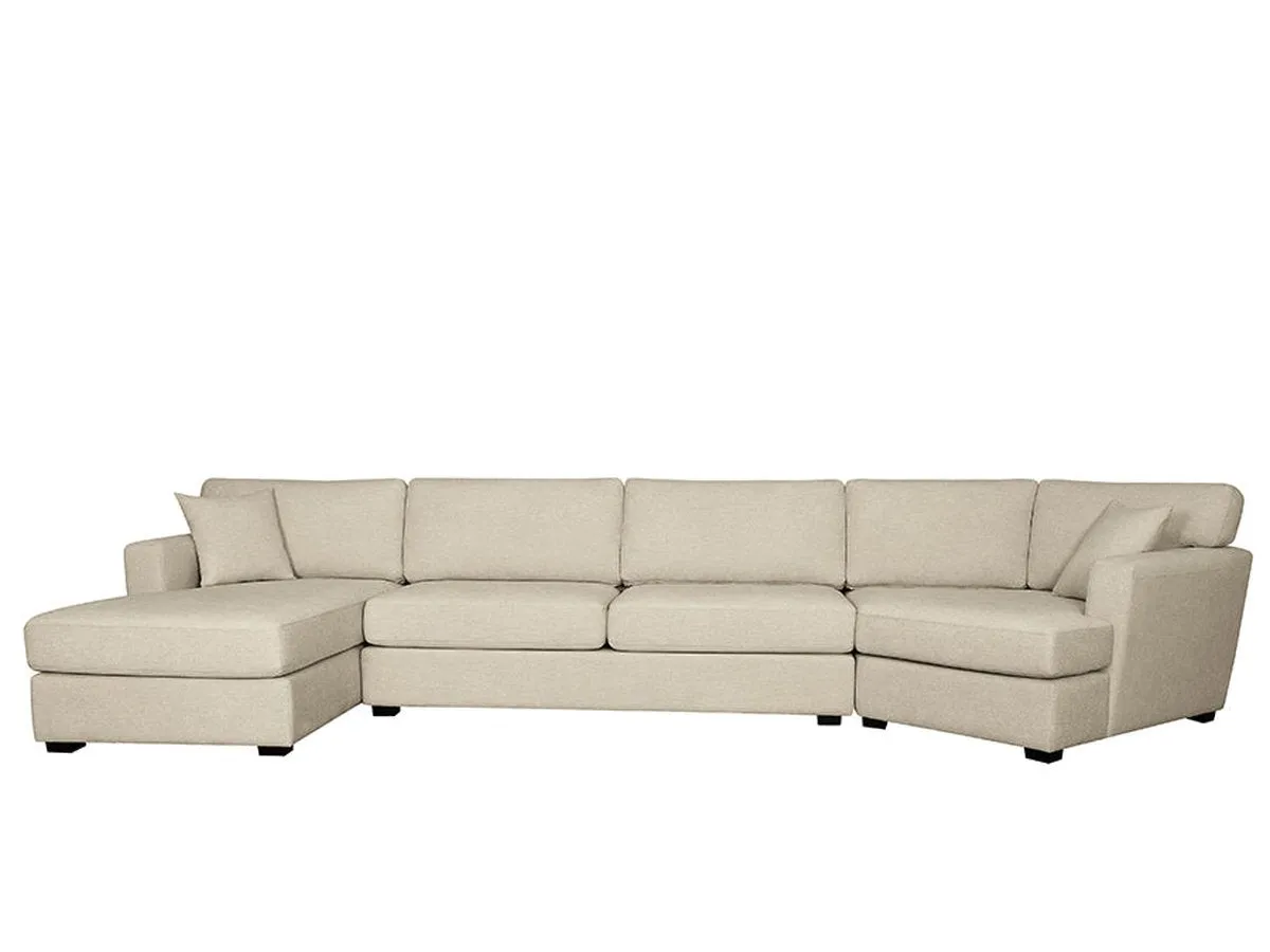 Elliot Fabric Cuddler Sectional