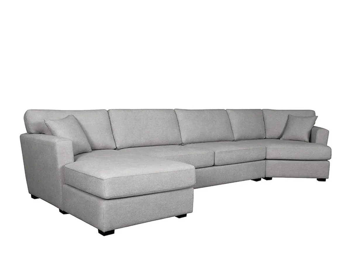 Elliot Fabric Cuddler Sectional