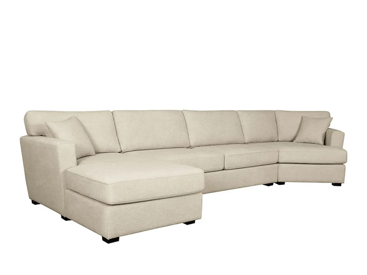 Elliot Fabric Cuddler Sectional