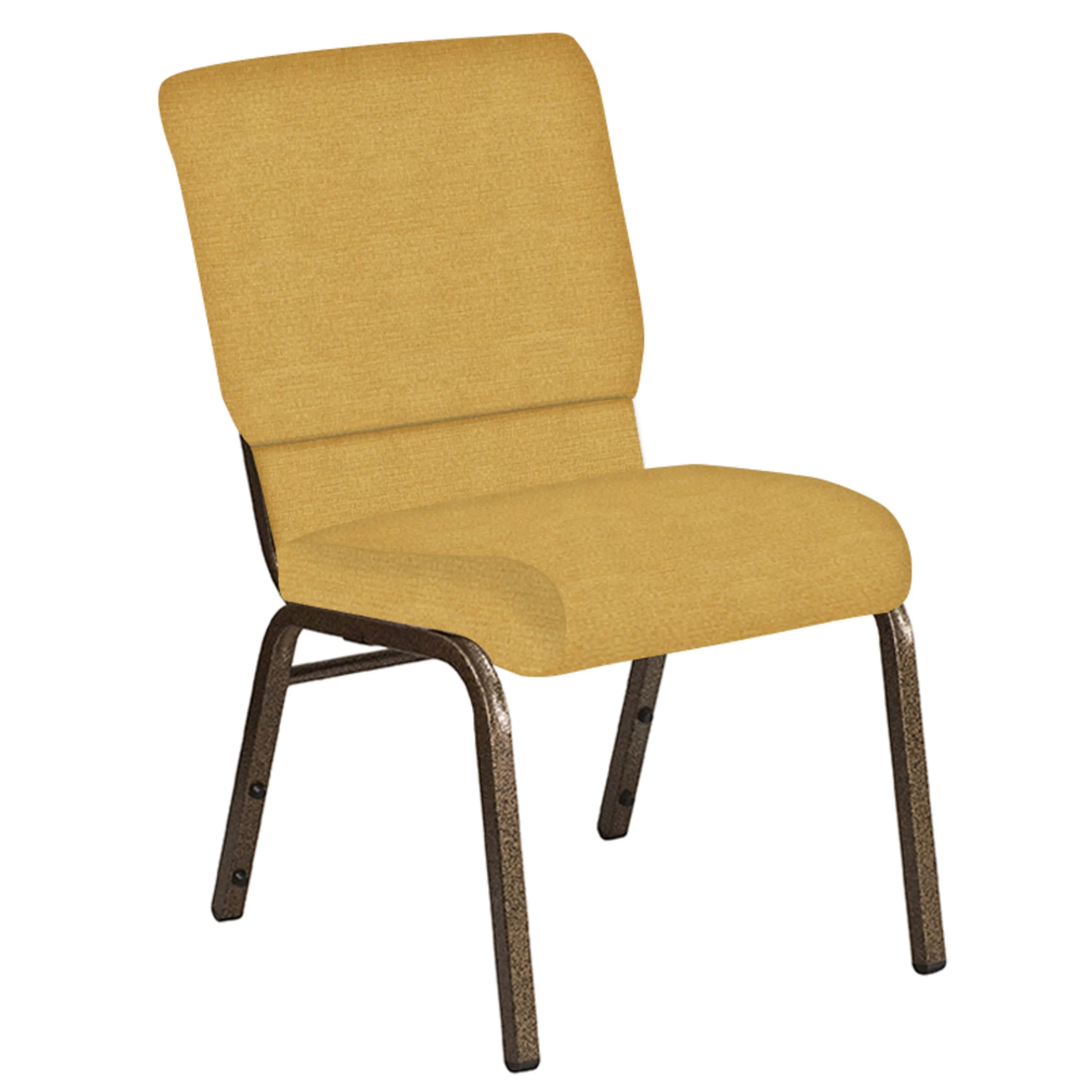 Embroidered 18.5''W Church Chair in Phoenix Fabric - Gold Vein Frame