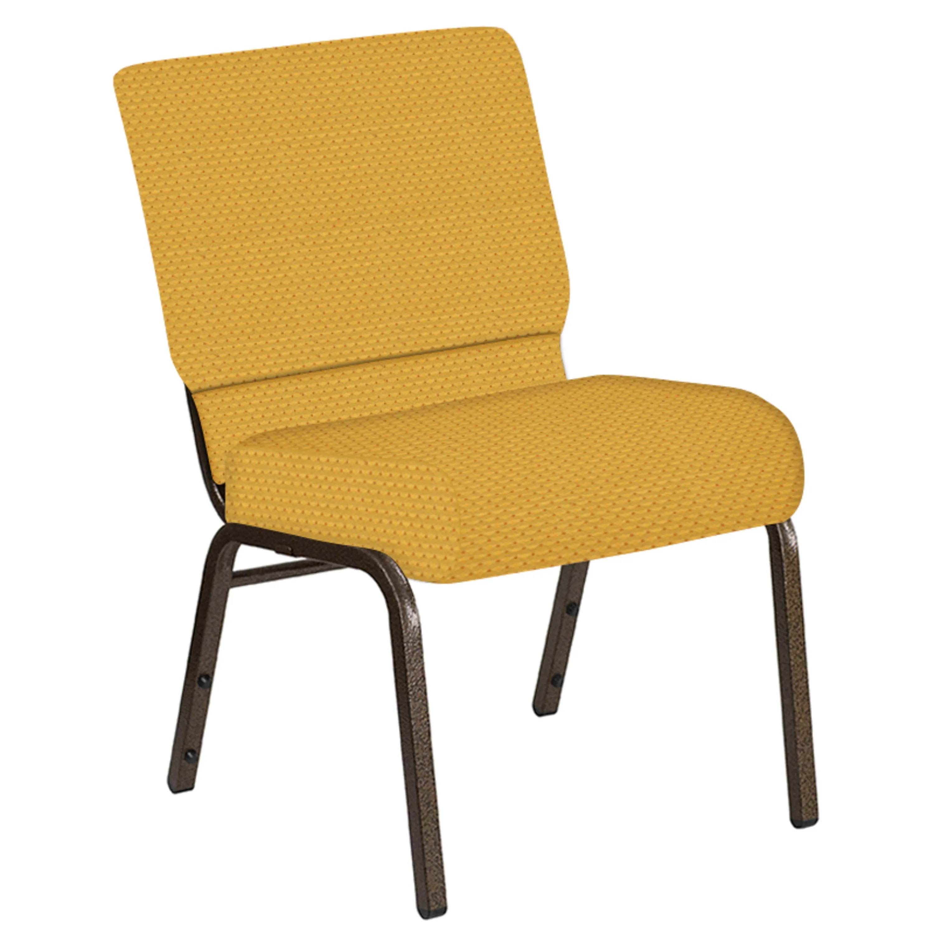 Embroidered 21''W Church Chair in Canterbury Fabric - Gold Vein Frame