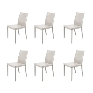 Emma Low Back Light Grey Dining Chair (sold as a set of 6)