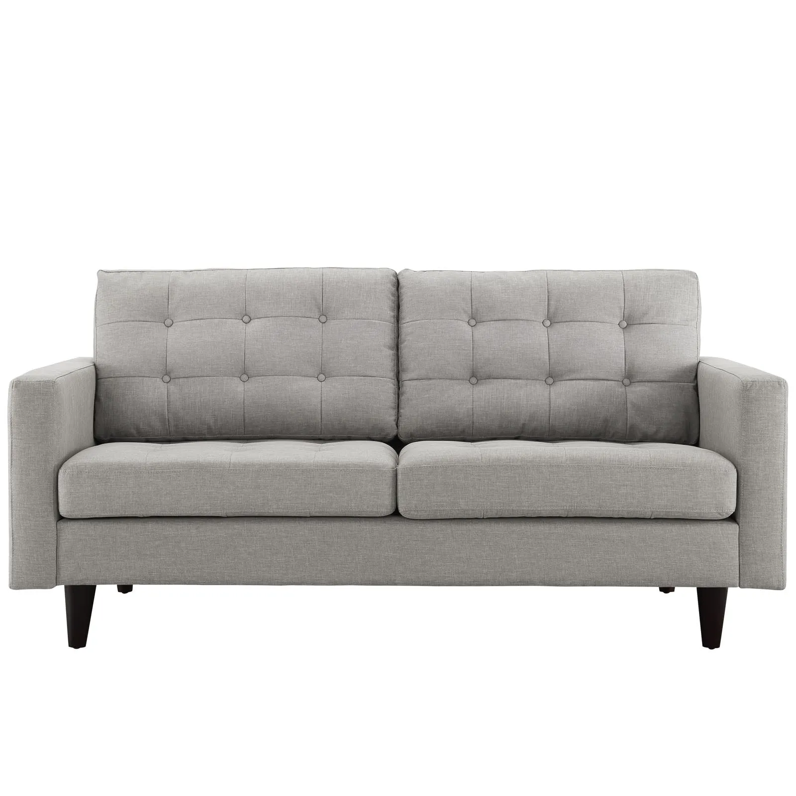 Empress Upholstered Fabric Loveseat