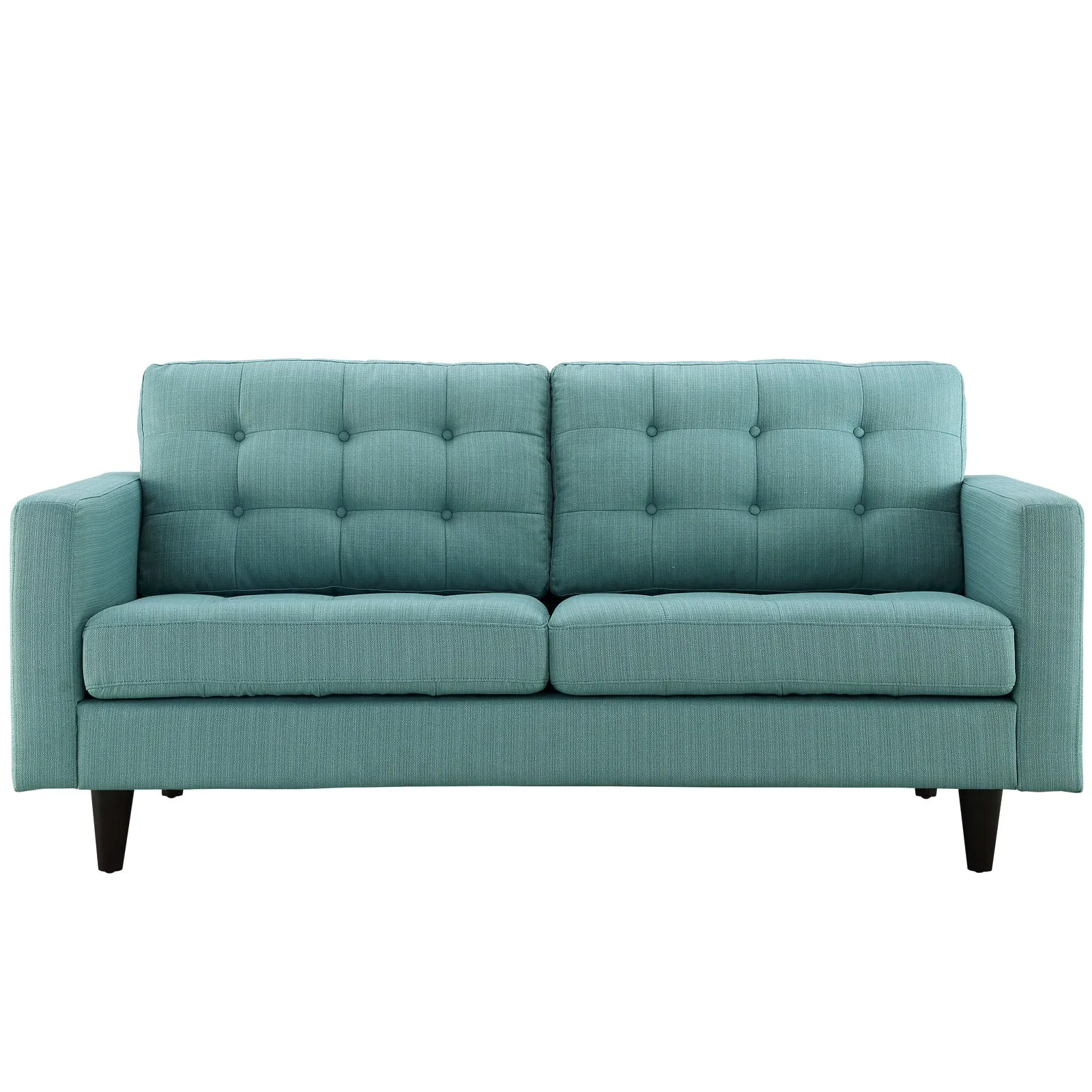 Empress Upholstered Fabric Loveseat