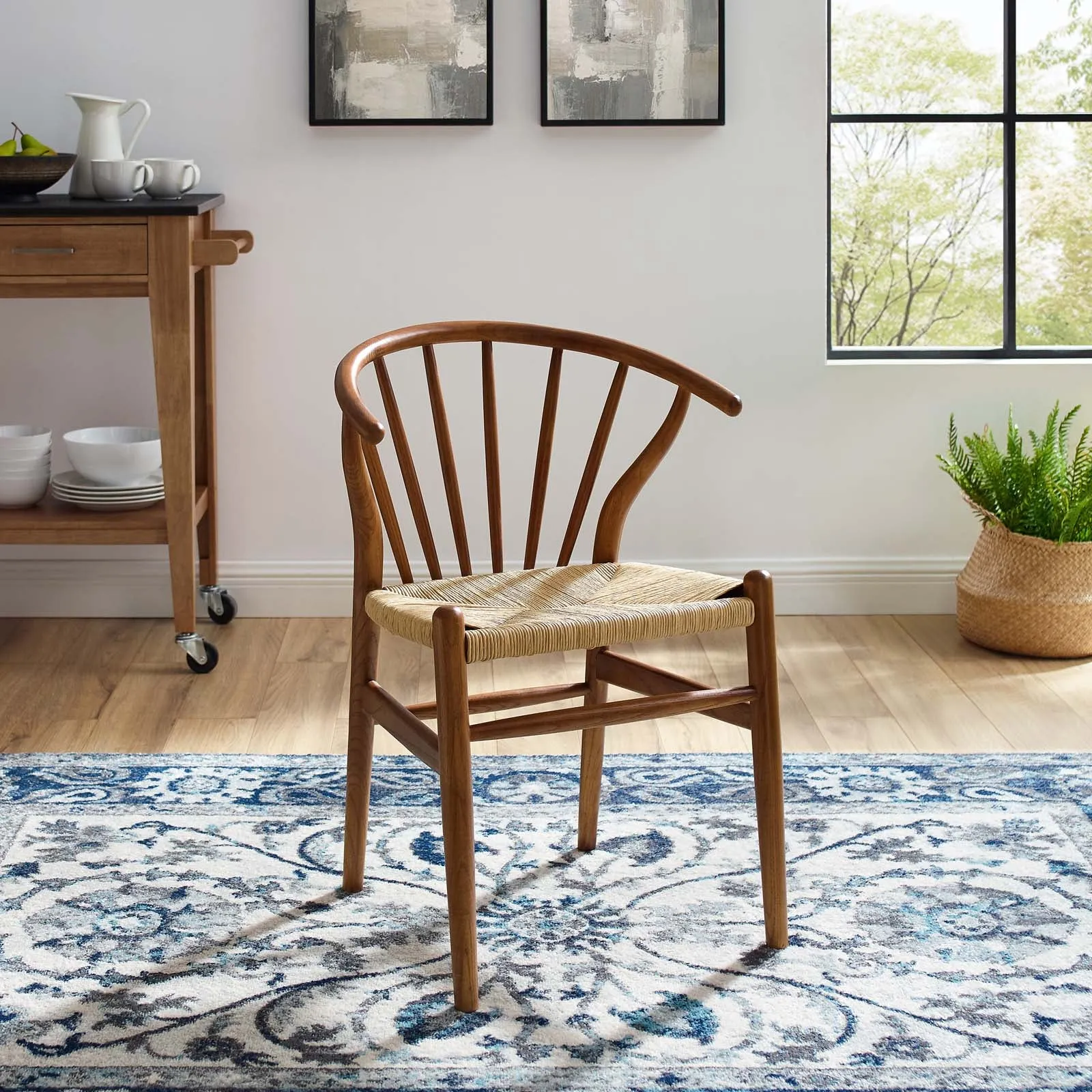 Flourish Spindle Wood Dining Side Chair