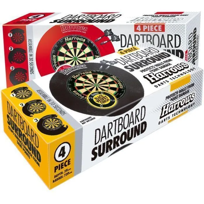 G5109      ~ HARROWS DARTBOARD SURR BLK