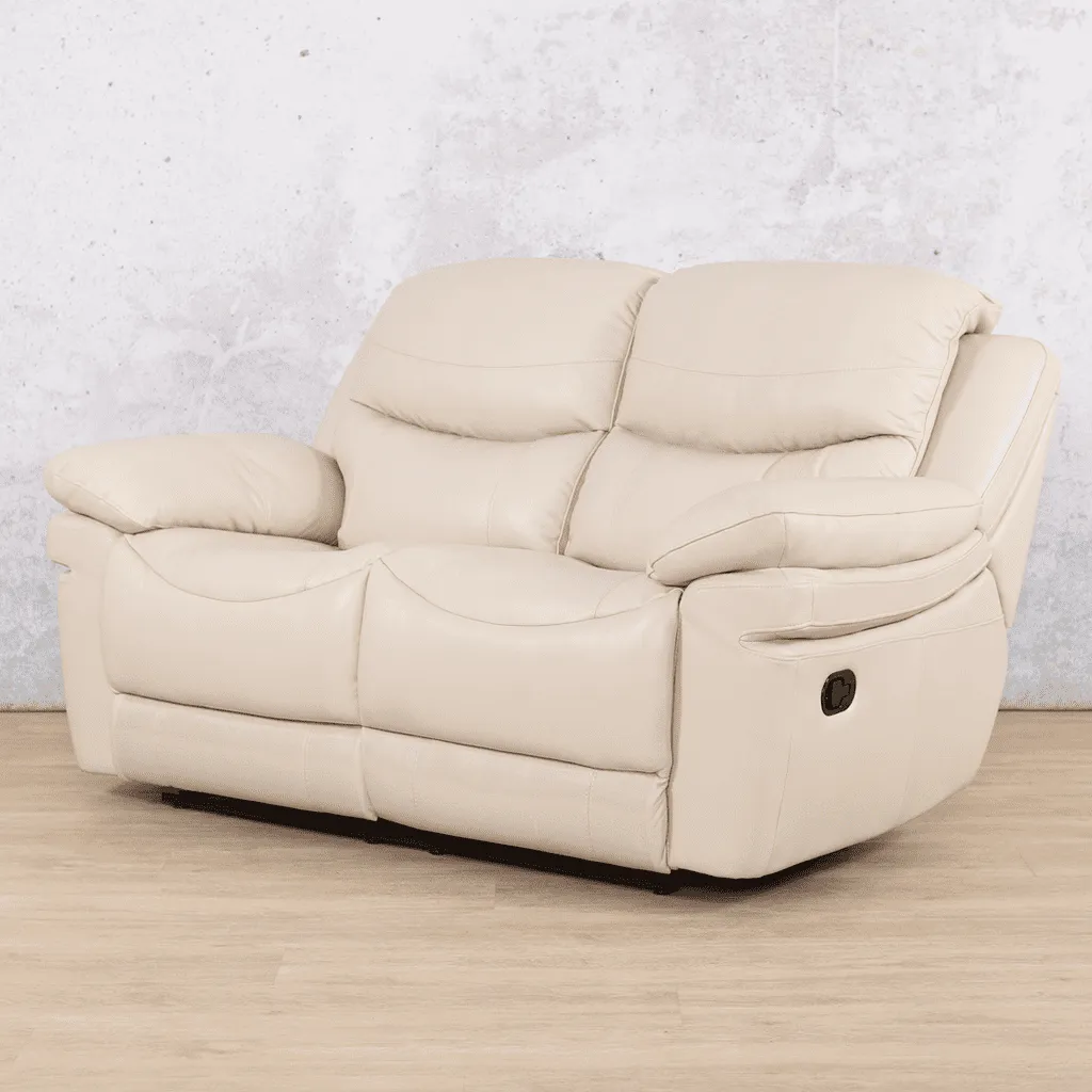 Geneva 2 Seater Leather Recliner