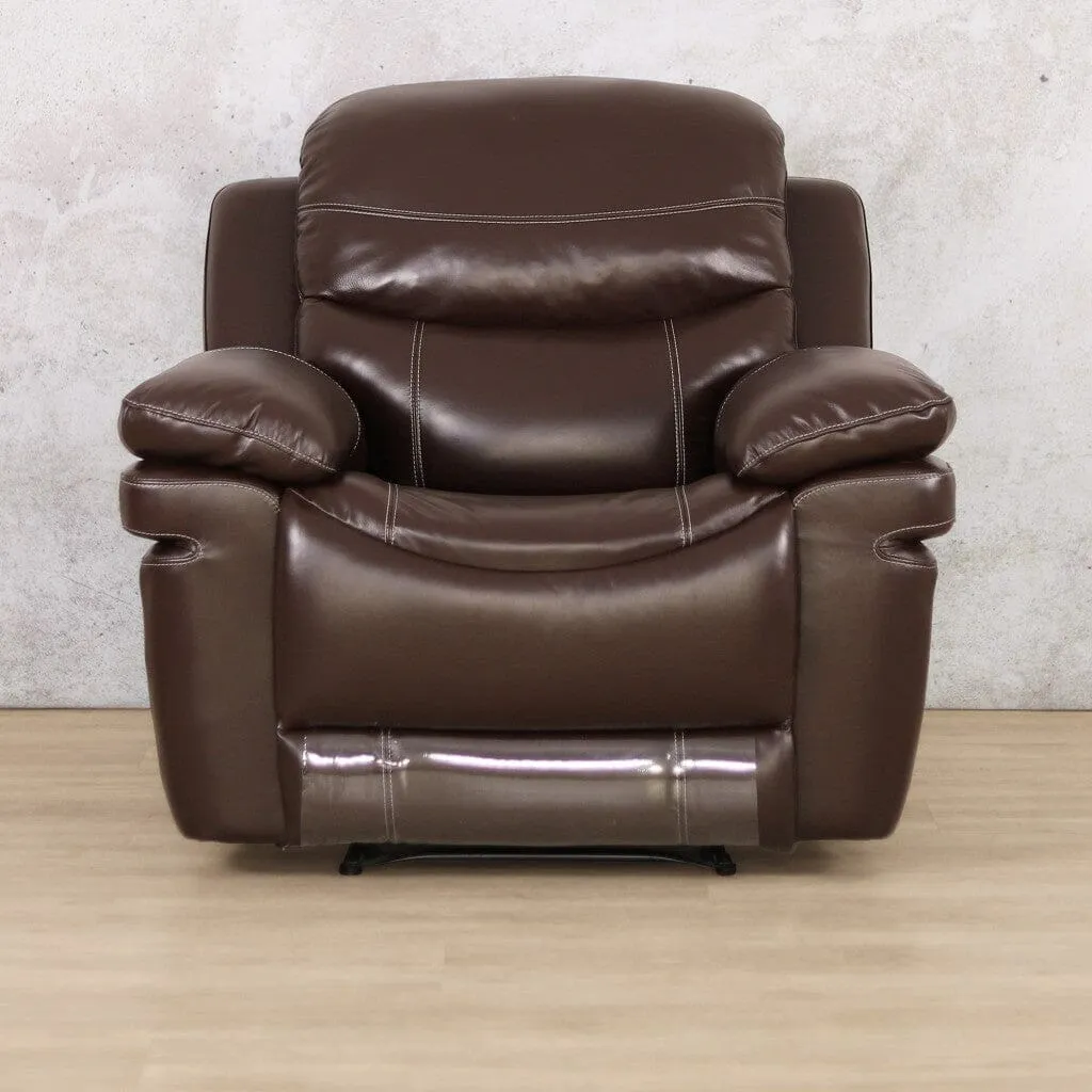 Geneva 3 2 1 Leather Recliner Suite - Available on Special Order Plan Only