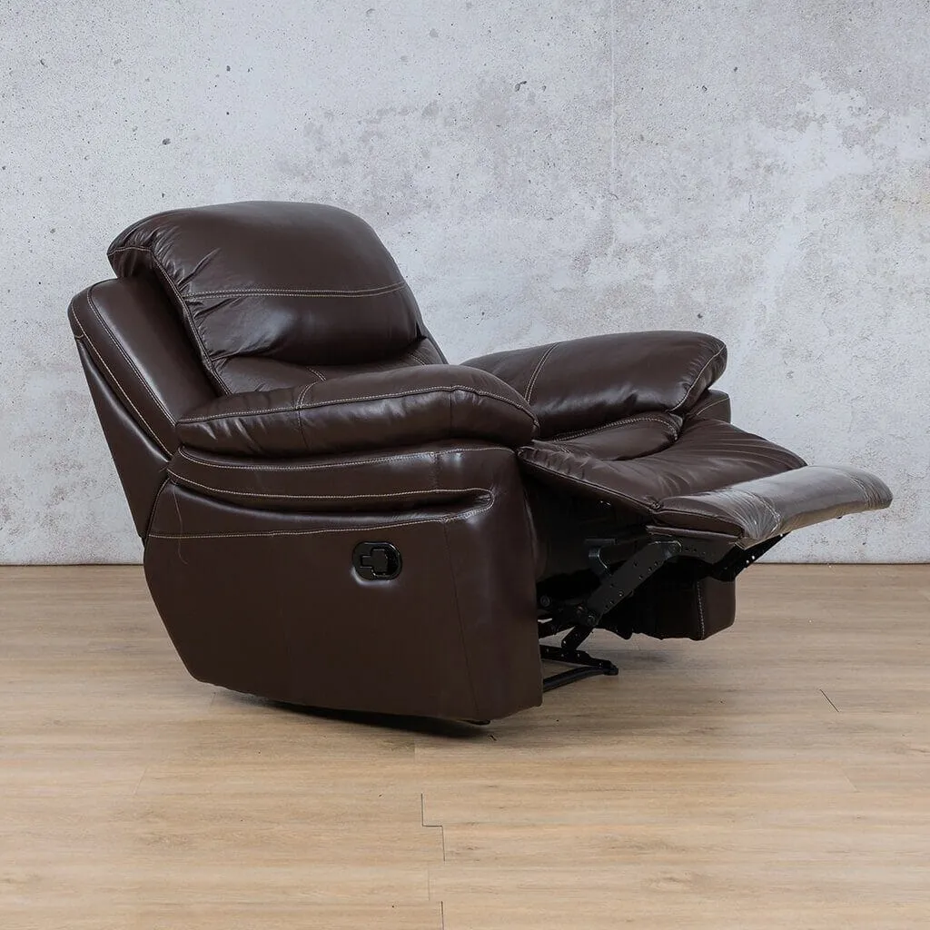 Geneva 3 2 1 Leather Recliner Suite - Available on Special Order Plan Only