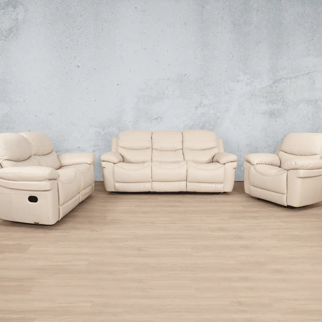 Geneva 3 2 1 Leather Recliner Suite - Available on Special Order Plan Only