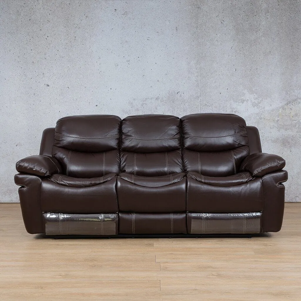 Geneva 3 2 1 Leather Recliner Suite