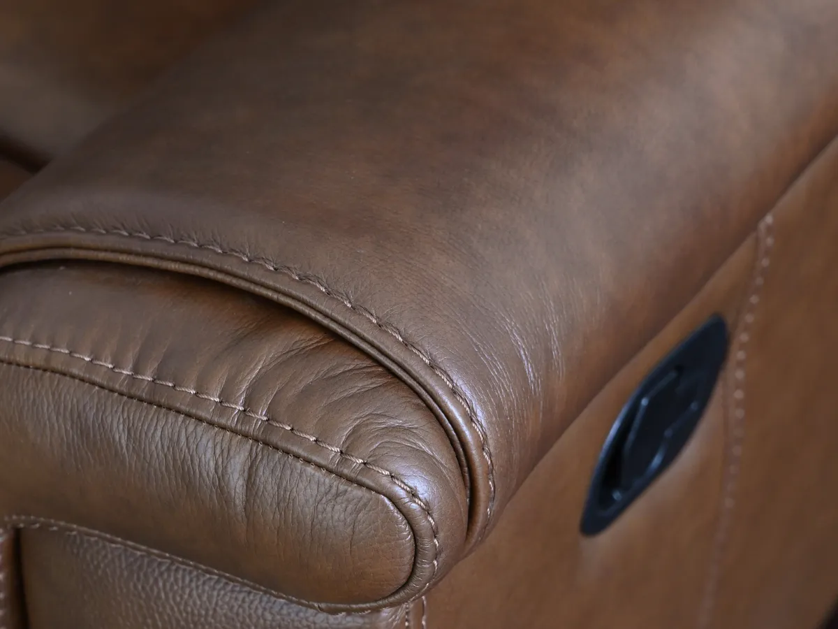 Gilmore Leather Manual Reclining Loveseat