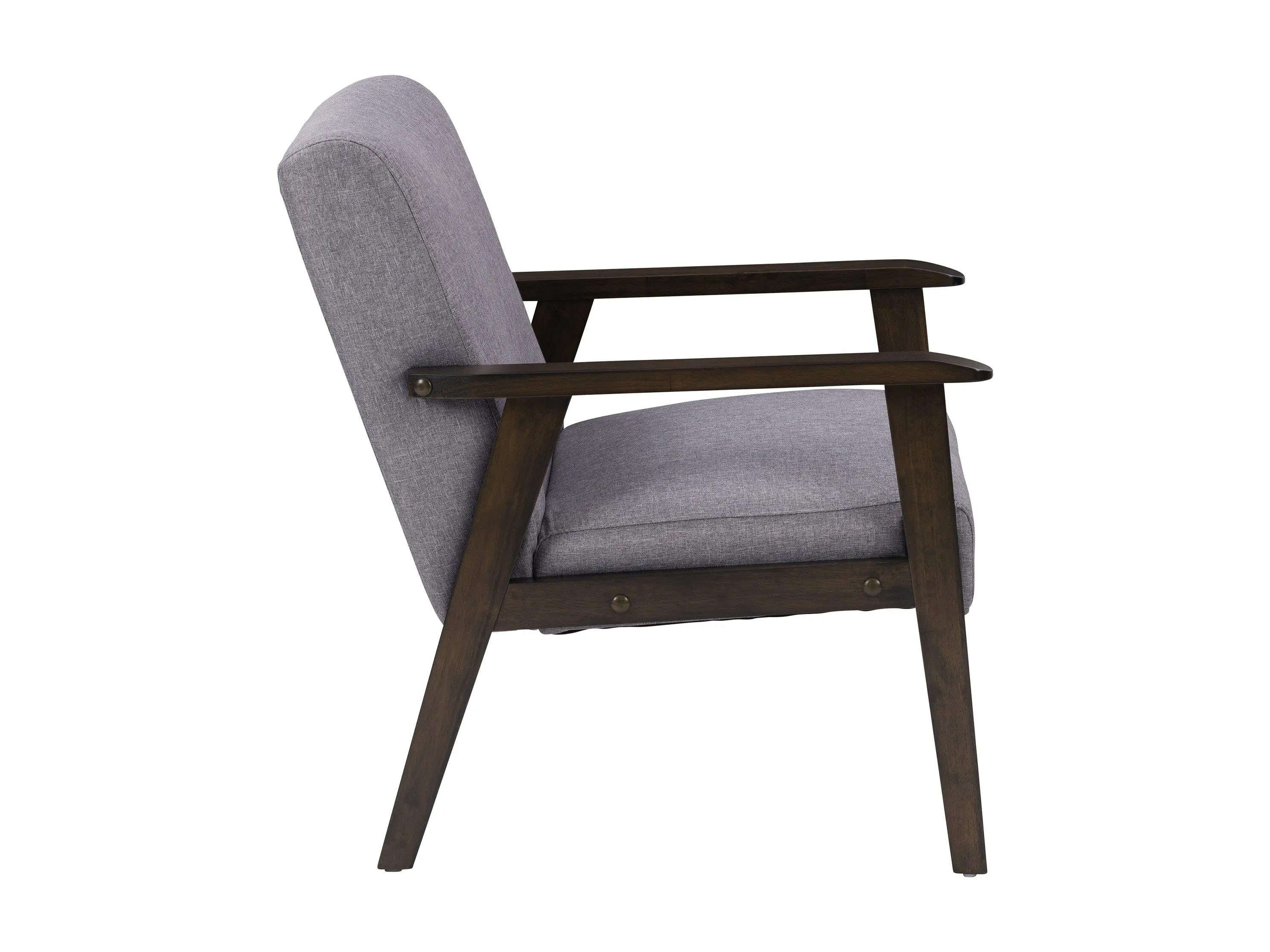 Grey Wood Accent Chair