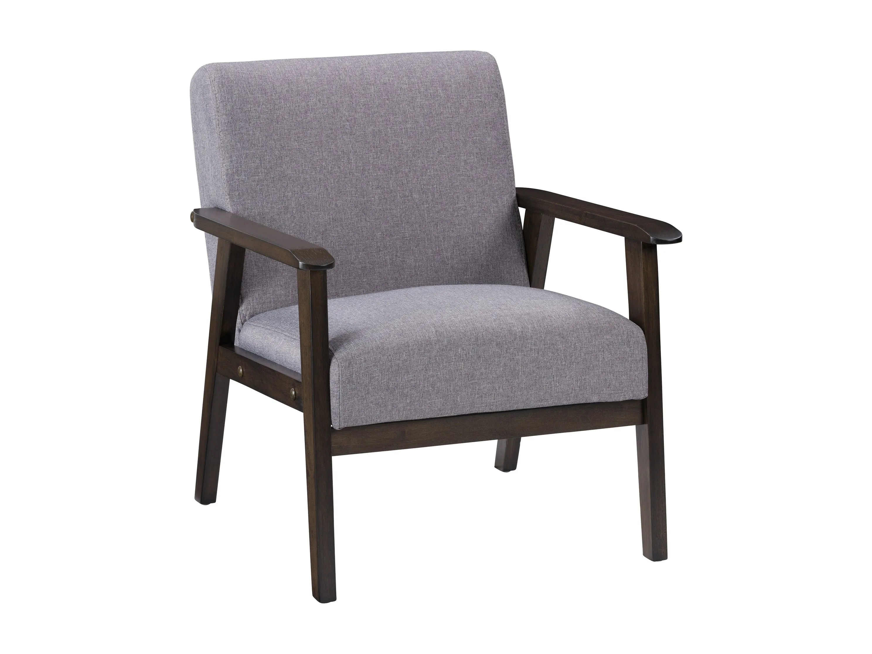 Grey Wood Accent Chair