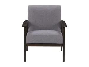 Grey Wood Accent Chair