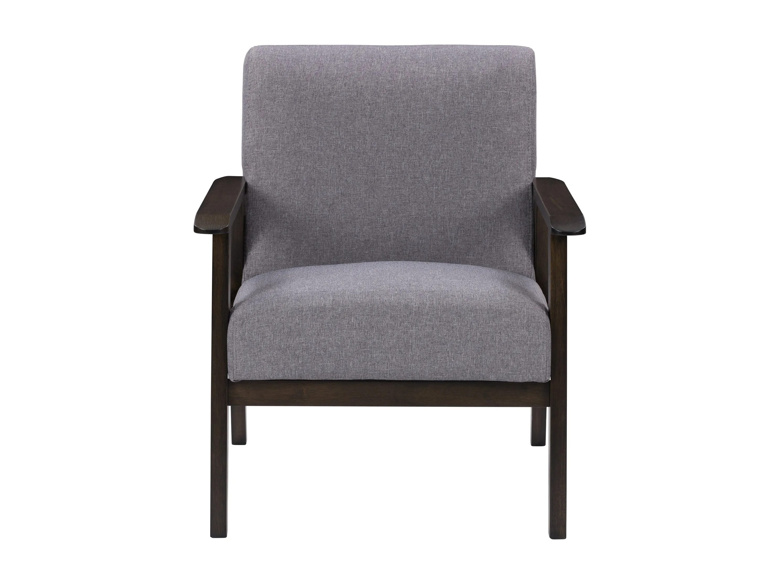 Grey Wood Accent Chair