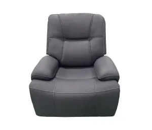 Kirke Chair - Power Reclining - Smoke Fabric