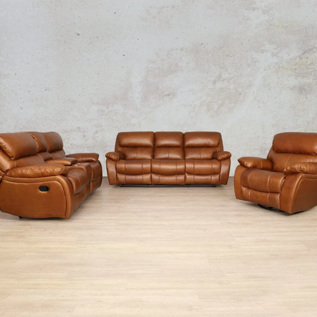 Kuta  3 2 1 Leather Recliner Home Theatre Suite