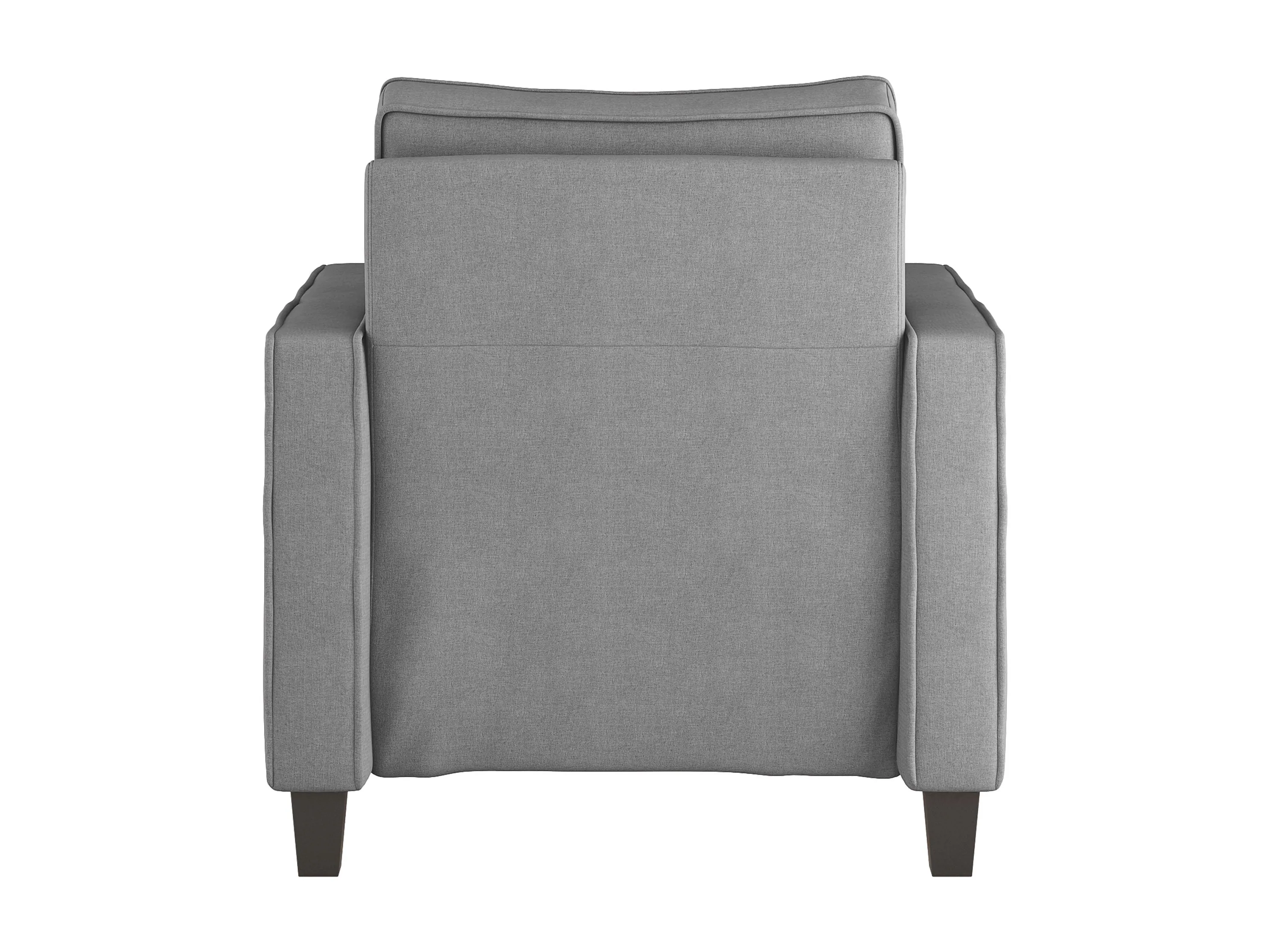 Light Grey Mid-Century Modern Arm Chair