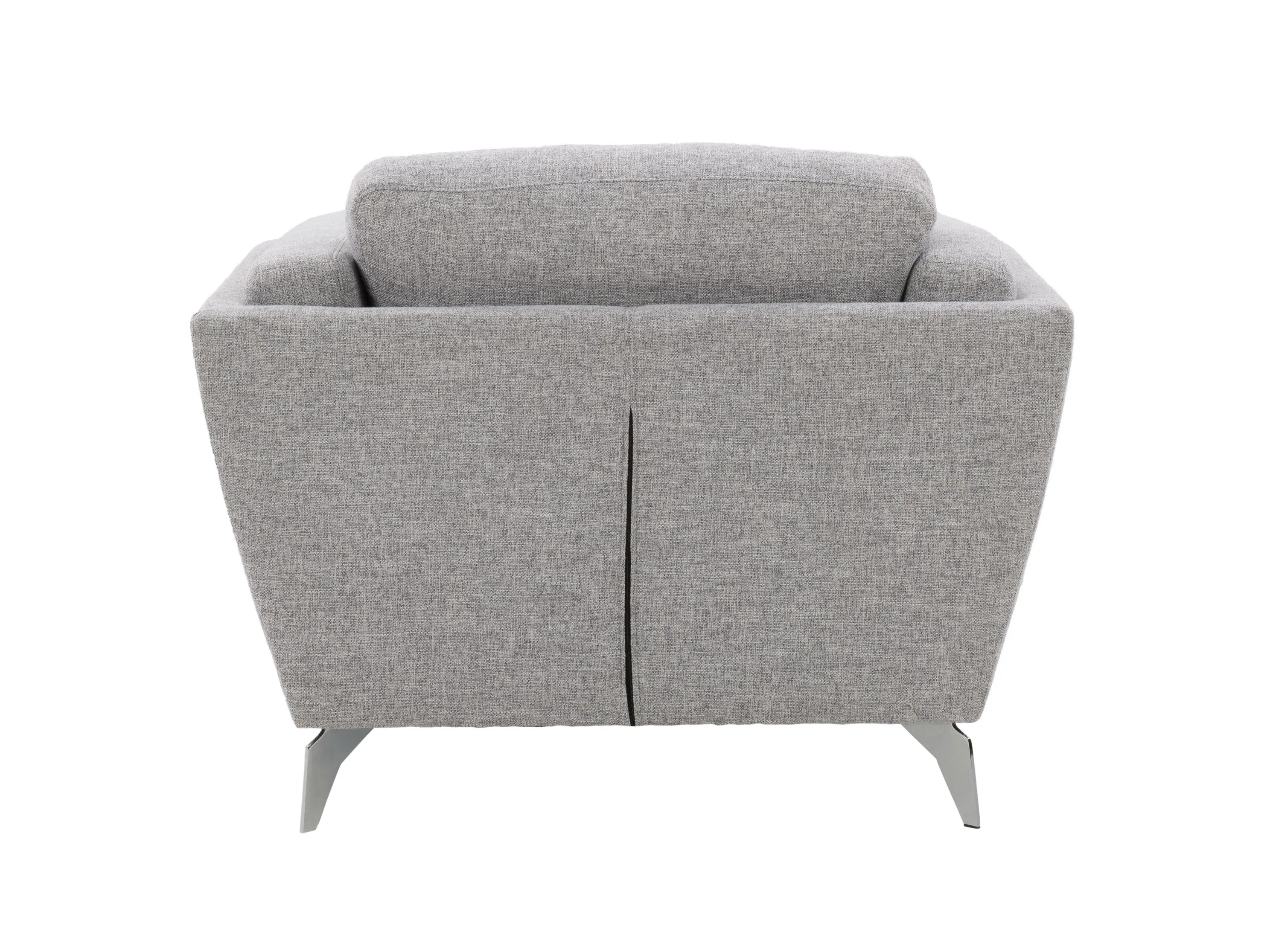 Light Grey Upholstered Arm Chair