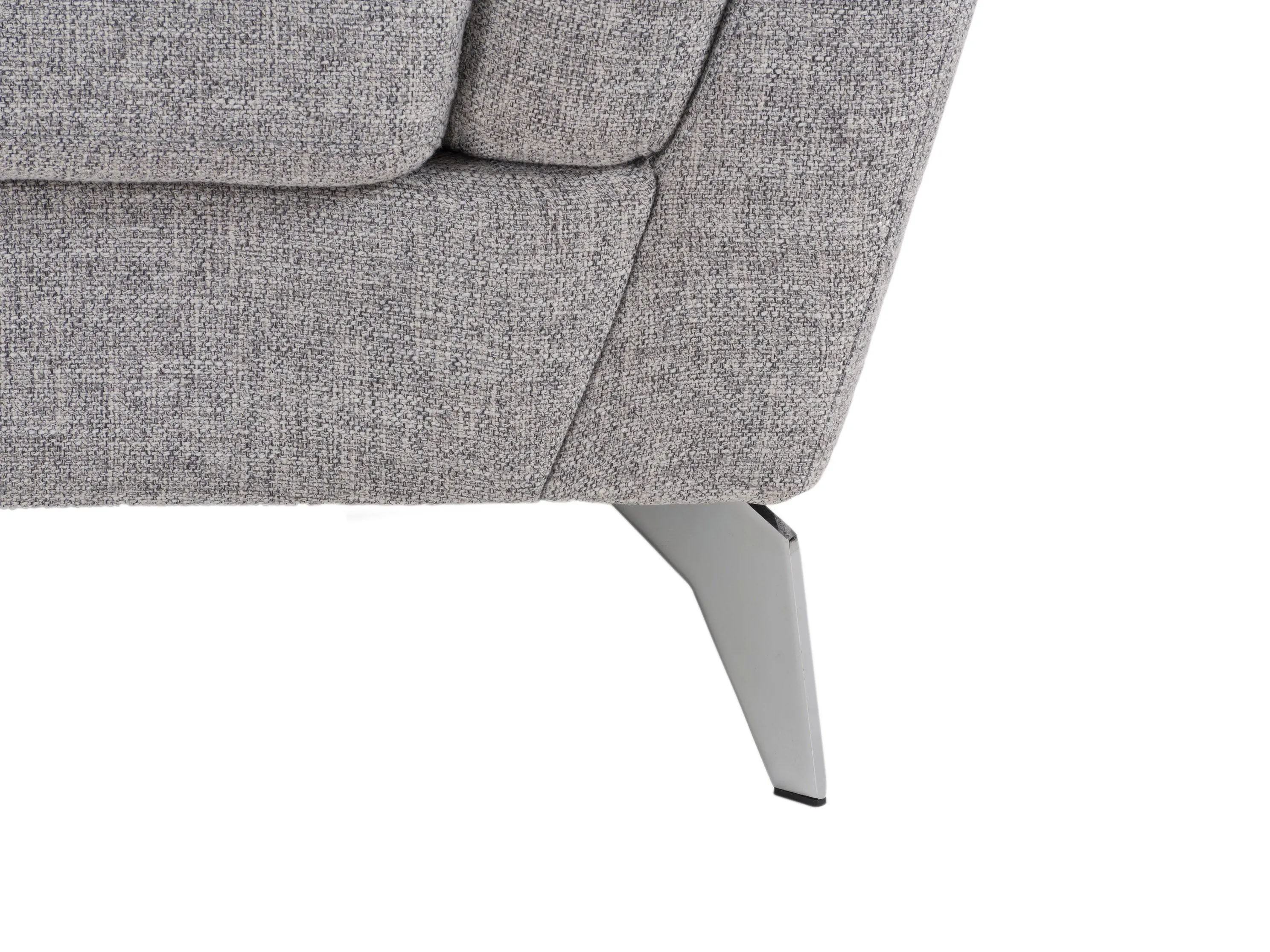 Light Grey Upholstered Arm Chair