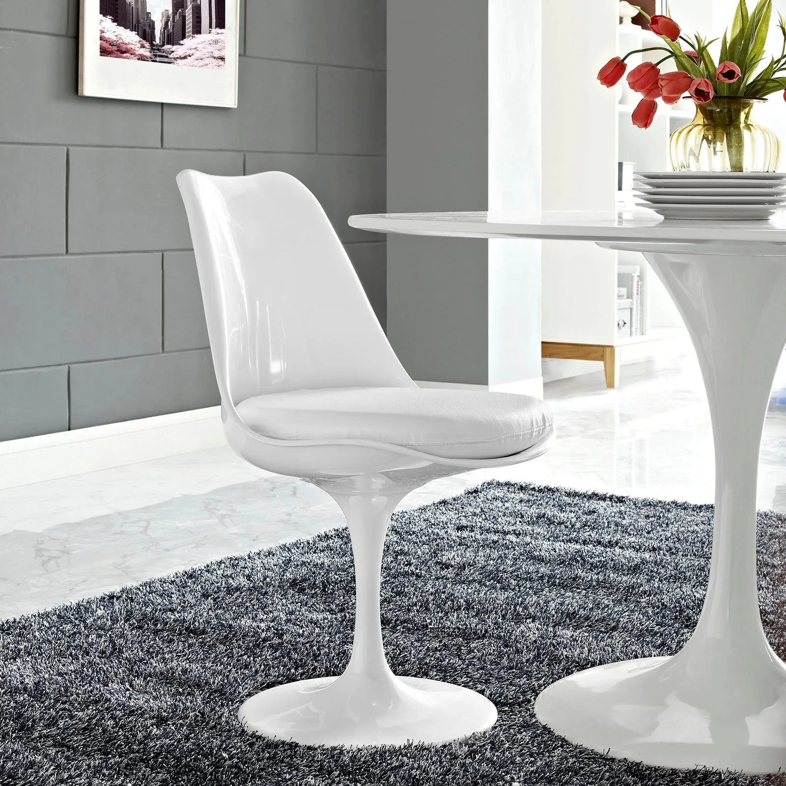 Lippa Dining Vinyl Side Chair