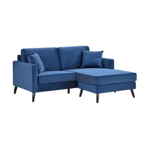 Madison Blue Reversible Sofa Chaise with 2 Pillows