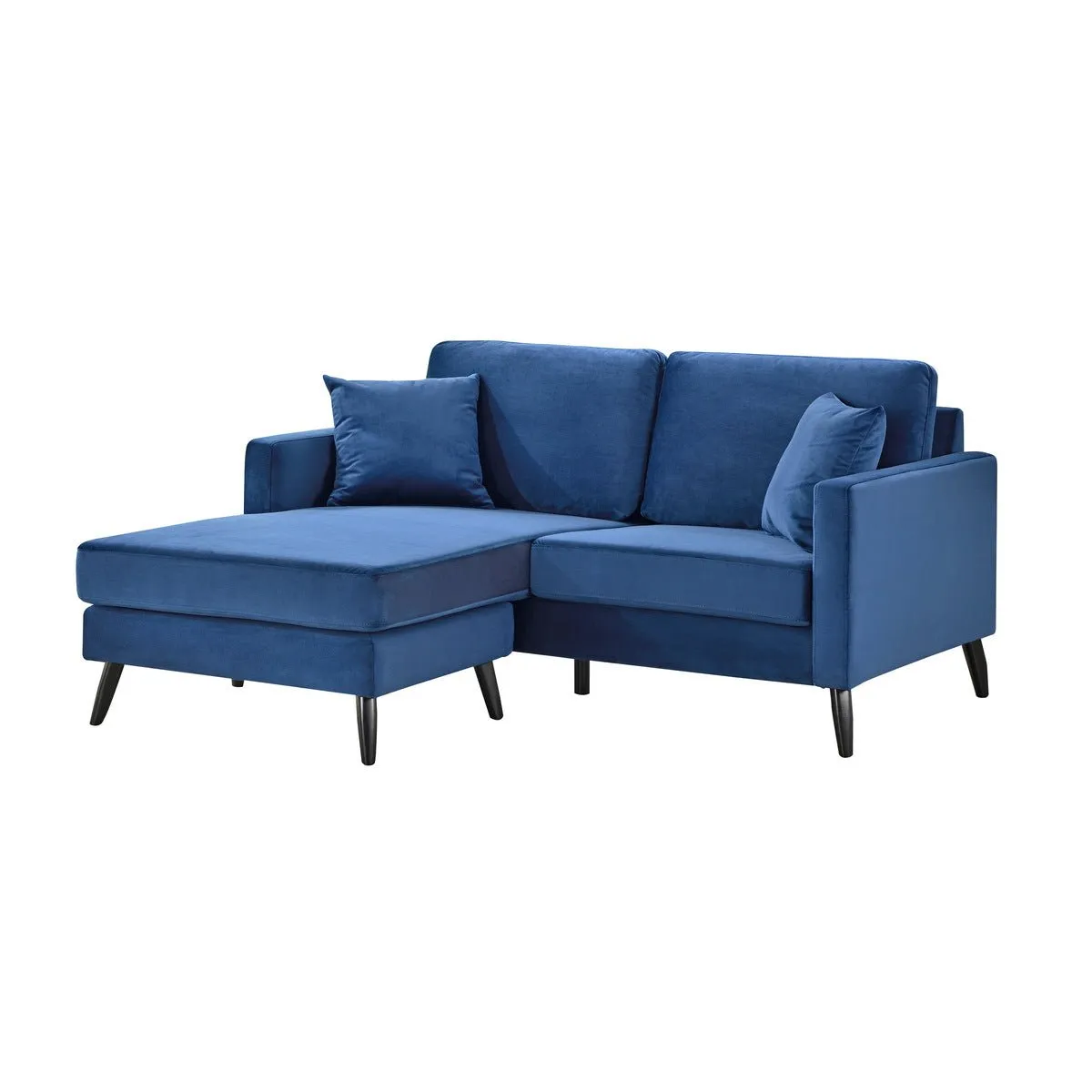 Madison Blue Reversible Sofa Chaise with 2 Pillows