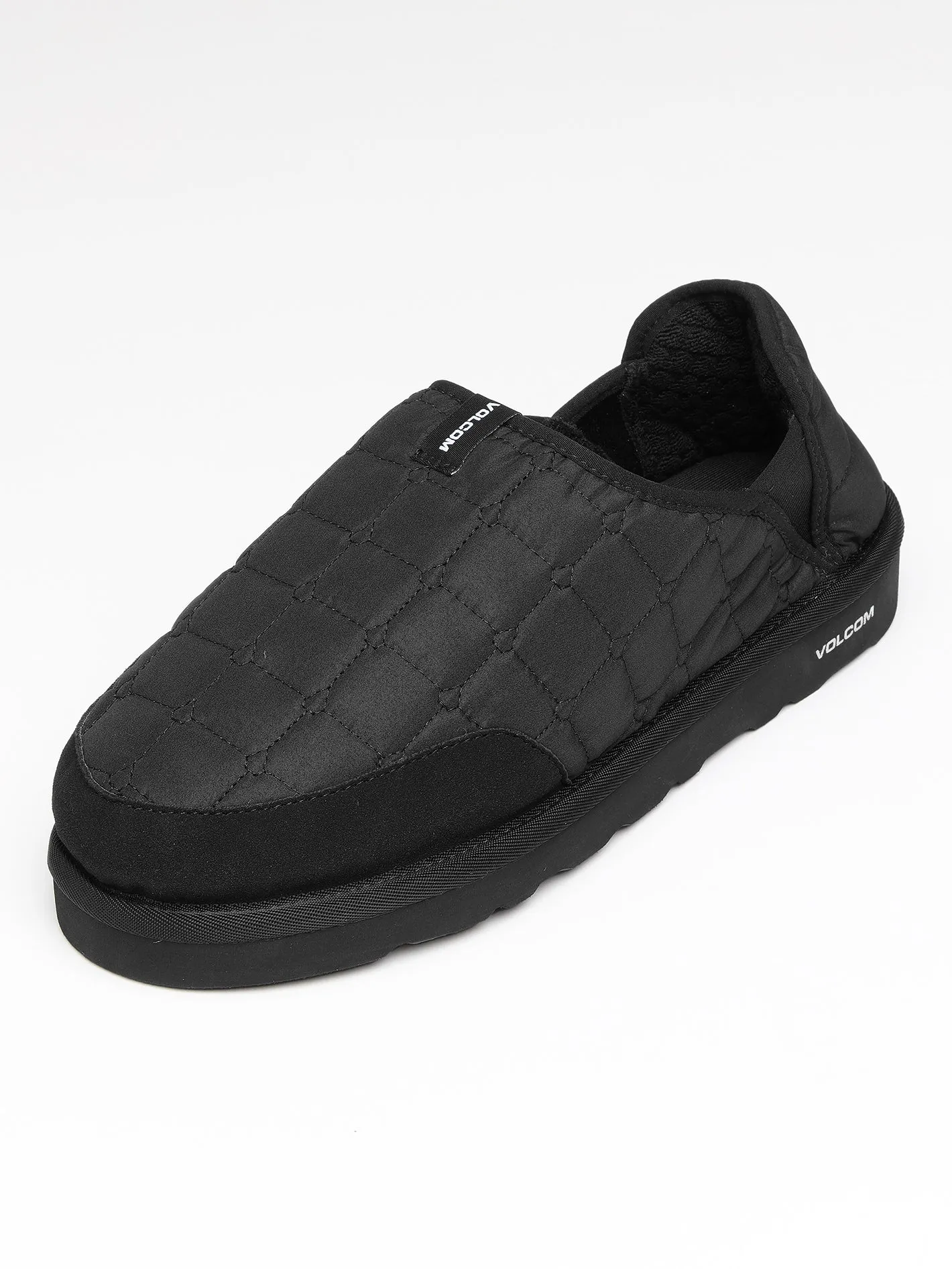 Mens Recliner Slipper - Black White