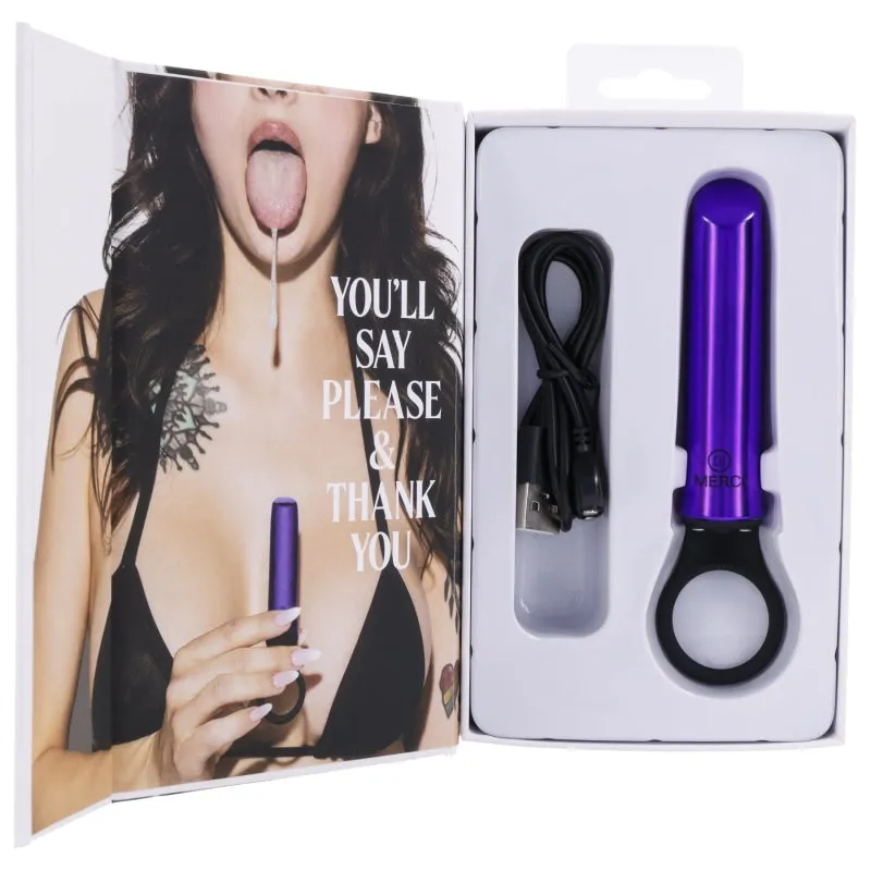 Merci - Power Play With Silicone Grip Ring -  Violet