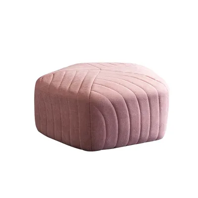 Modern Velvet Hexagon Ottoman